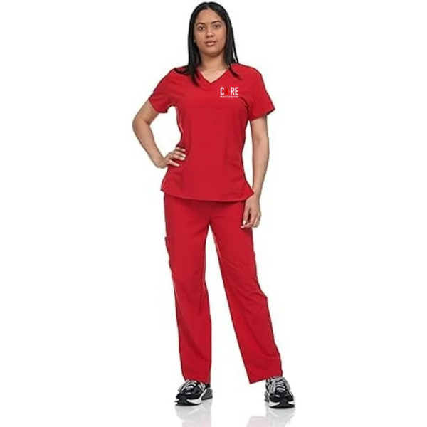 Red Scrub Set - Image 2