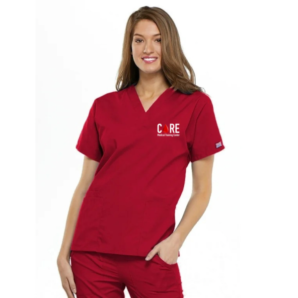 Red Scrub Set